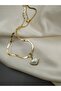 Heart steel italian flat gold necklace - 5