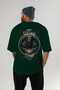 Viking Mythology 7 Back Printed Green Oversize T-Shirt Men Women Cotton Crewneck Tshirt - 5