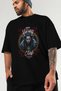Viking Mythology 18 Pre-Printed Black Oversize T-Shirt Men Women Cotton Crew Neck T-Shirt - 3