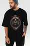 Viking Mythology 5 Pre-Printed Black Oversize T-Shirt Men Women Cotton Crew Neck T-Shirt - 7