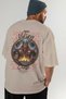 Thor 1 Back Printed Beige Oversize T-Shirt Men's Women's Cotton Crew Neck T-Shirt - 7