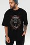 Viking Mythology 27 Pre-Printed Black Oversize T-Shirt Men Women Cotton Crew Neck T-Shirt - 8