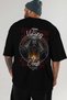 Odin 3 Back Printed Black Oversize T-Shirt Men Women Cotton Crew Neck T-Shirt - 6