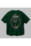 Viking Mythology 27 Back Printed Green Oversize T-Shirt Men Women Cotton Crewneck Tshirt - 3