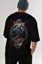 Viking Mythology 22 Back Printed Black Oversize T-Shirt Men Women Cotton Crewneck Tshirt - 7