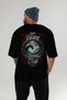 Viking Mythology 26 Back Printed Black Oversize T-Shirt Men Women Cotton Crewneck Tshirt - 5
