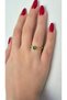 Diva Charm Stylish Green Single Stone Ring - 2