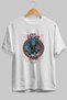 Fenrir Front Printed White Oversize T-Shirt Men Women Cotton Crew Neck Tshirt