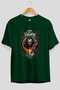Loke 2 Front Printed Green Oversize T-Shirt Men's Women's Cotton Crew Neck T-Shirt