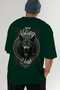 Viking Mythology 27 Back Printed Green Oversize T-Shirt Men Women Cotton Crewneck Tshirt - 7