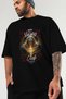 Viking Mythology 15 Pre-Printed Black Oversize T-Shirt Men Women Cotton Crew Neck T-Shirt - 3