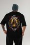 Viking Mythology 17 Back Printed Black Oversize T-Shirt Men Women Cotton Crewneck Tshirt