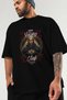 Viking Mythology 4 Pre-Printed Black Oversize T-Shirt Men Women Cotton Crew Neck T-Shirt - 3