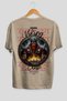 Thor 1 Back Printed Beige Oversize T-Shirt Men's Women's Cotton Crew Neck T-Shirt - 2