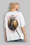Viking Mythology 2 Back Printed White Oversize T-Shirt Men Women Cotton Crewneck Tshirt - 3