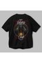 Odin 3 Back Printed Black Oversize T-Shirt Men Women Cotton Crew Neck T-Shirt - 3