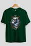 Viking Mythology 19 Pre-Printed Green Oversize T-Shirt Men Women Cotton Crew Neck T-Shirt