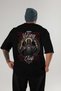 Odin 1 Back Printed Black Oversize T-Shirt Men Women Cotton Crew Neck T-Shirt
