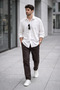 Men's Muslin Fabric Shirt and Jeans 2-Piece Set - 2