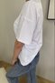 Shine White Glitter Short Sleeve Oversize T-Shirt - 6