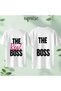 Lover Couple Combination 2-Piece Printed Cotton Oversize T-Shirt