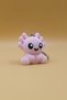 Knitted Patterned Axoloti Keychain (Plastic) - 4