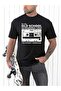 Old School Teyp T-Shirt - Black Printed Oversize Crew Neck Short Sleeve Loose Fit