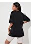 Tasmania T-Shirt - Black Printed Oversize Crew Neck Printed Short Sleeve - 3