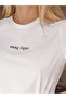 Easy Tiger T-Shirt - White Printed Oversize Crew Neck Short Sleeve Loose Fit - 3