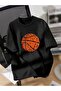 Sacrifice Ball T-Shirt - Black Printed Oversize Crew Neck Short Sleeve Loose Fit
