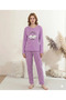 Boyraz 0351 women's long sleeve combed cotton pajama set - 2