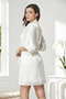 4045 Velvet Satin Lace Nightgown and Dressing Gown Set - 3