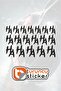 Ha Ha Ha Sticker Label 18 Pcs 20X13 cm - Vehicle - Motor - Laptop - Helmet Sticker Sticker