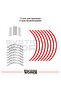 Rks Srk125R Sticker Set of 24 Stickers for Inner Wheel Lettering and Outer Stripe - 3