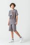 Heart of the World Printed Pocket Bottom New York Amazing City Printed Boys' Shorts - T-Shirt Set - 3