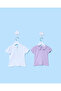 Infant Girls White And Lilac T-Shirts - 4