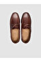 Kylavex Brown Genuine Leather Lace-Up Casual Boat Shoes - 4