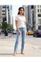 Women White Polo Rib T-Shirt - 2