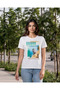 Women White Printed T-Shirt