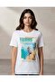 Women White Printed T-Shirt - 4