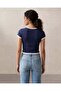 Women Navy Twofer T-Shirt - 5