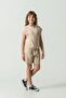 Top Left Shoulder Printed Bottom Full Area Printed Girls' Shorts - T-Shirt Set - 3