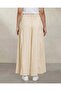 Women Beige Solid Wide Leg Trousers - 4
