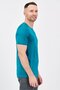 Men Sportswear Fit Short Sleeve Training T-Shirt, Teal Green - 4