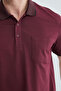 Buttoned Single Pocket Polo Collar T-Shirt - 7