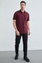 Buttoned Single Pocket Polo Collar T-Shirt - 3