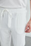 Elastic Waist Ribbed Cotton Trousers - 6