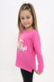 Girl's Printed Crew Neck Long Sleeve T-Shirt - 2