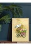 Tulips and Birds One-Piece Wooden Framed Painting - 2