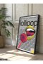 Lollipop Collage One Piece Black Wooden Framed Painting